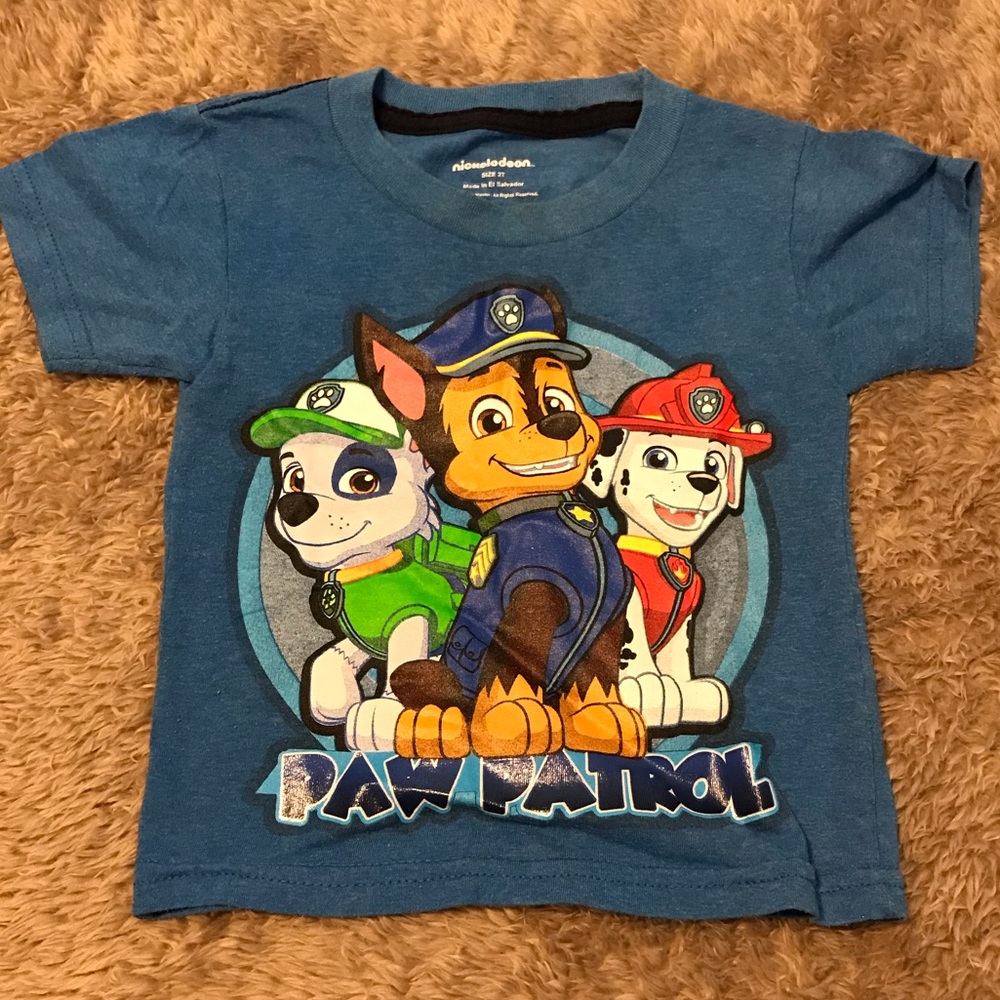Paw Patrol shirt, 2 piece pajamas & onesie pajamas